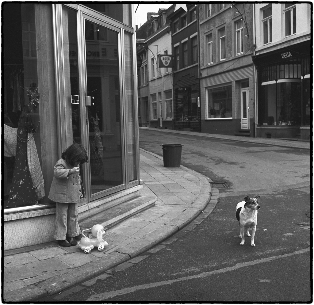 La fillette et le chien Gembloux 1974